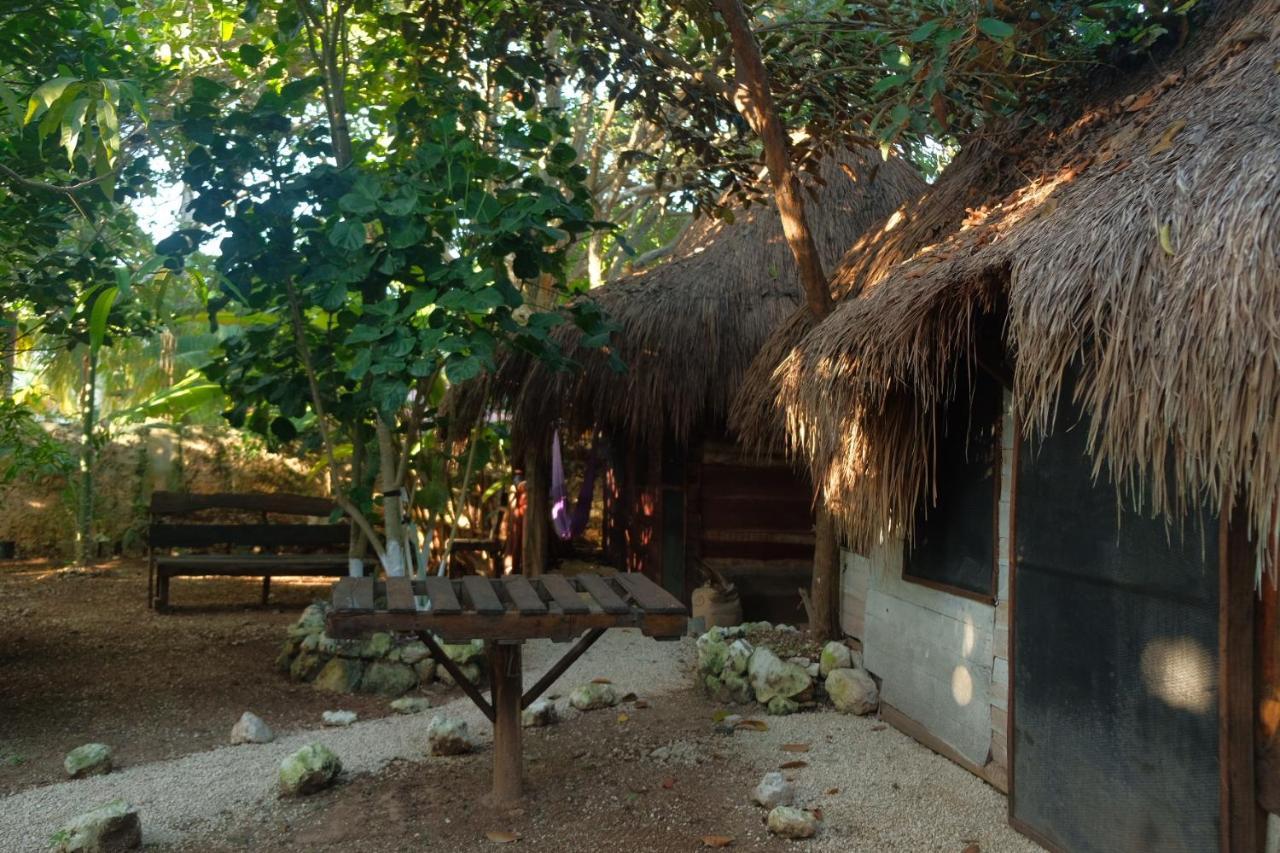 Near Lake Hostal Bacalar Bagian luar foto